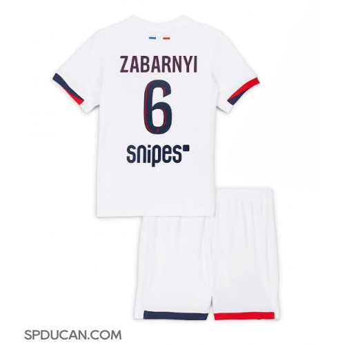 Dječji Nogometni Dres Paris Saint-Germain Illia Zabarnyi #6 Gostujuci 2025-26 Kratak Rukav (+ Kratke hlače)